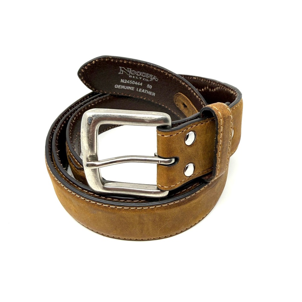 Nocona Belt‎ Co Western Leather Belt Brown Size 50